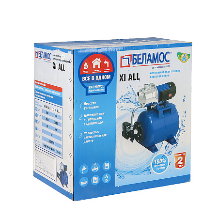 Насосная станция  800Вт 3000л/час высота подъёма 40м корпус нержав. BELAMOS ХI 08 ALL *1