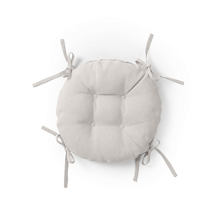 Подушка для стула с тафтингом рогожка круглая d-40см Экрю Волшебная ночь *1/8