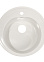 Мойка из искусственного камня круглая белая глянцевая AG7C8 (500х180) AGATA *1