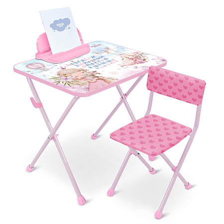 Комплект детской мебели: Стол выс.58см+стул с мягк.сид. выс.32см "Мал.Принцесса-2" КП2/МП2(Ижевск)*1