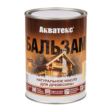 Акватекс-бальзам (натуральное масло д/древесины) бесцветный 0,75 л *1/6/576