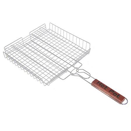 Решетка для "барбекю" Hot Pot универсальная глубокая 50 (+5)*25*25*4см  61338 *1/8 АНАЛОГ КС013