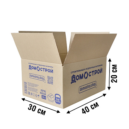 Коробка гофрокартон ДОМОСТРОЙ 400*300*200   *20