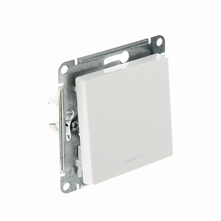 Механизм выключателя "ATLAS DESIGN" 1кл. белый с подсветкой (сх.1а) 10АХ SchE ATN000113   *20