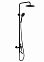 Смеситель д/ванны со стойкой для душа + ручной душ FASHUN  A52401-7 черная *1