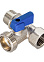 Кран для бытовой техники 1/2"(Ø15)х3/4"(Ø20)х1/2"(Ø15) М/П/П  шаровой CTM аналогДШ906 CA3N1234 *1/10