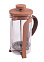 Чайник заварочный жаропрочное стекло "Френч-пресс"  350 мл "Color&wood " Карамельный DMF261  *1/6