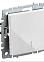 Механизм выключателя "BRITE" 1кл. белый с подсветкой IEK BR-V10-1-10-K01 *10/100