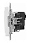 Механизм розетки "BRITE" 1-мест. белый с заземлением 16 А IEK BR-R11-16-K01-F  *10/100