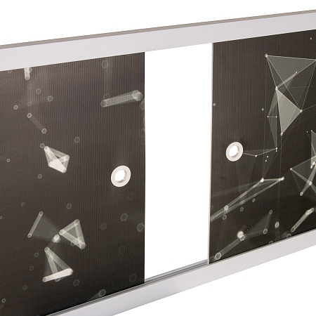 Экран под ванну "Ультра легкий" Черный 1,48м *2