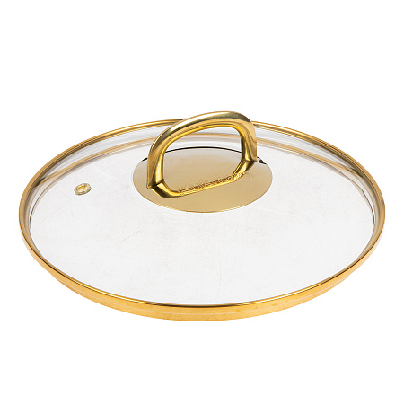 Кастрюля алюмин. антипригарная "Kukmara" "Грация" черный/золото 2,5л Стекл.кр. кчз25а *1/3