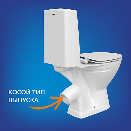 Унитаз-компакт FLAVIS 031, 3/6 с кр.дюропл. slim Lift, easy off Cersanit *1/12