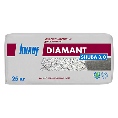 Штукатурка декоративная Диамант Шуба 3,0 25 кг КНАУФ *1/48