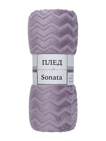 Плед 150*200см фланель жаккард зигзаг сиреневый TF FNZ DKLI3 050/2022 NC Absolute *1