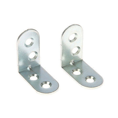 Уголок мебельный  25*25 цинк(комплект 2 шт) ДомоСтрой *10/100