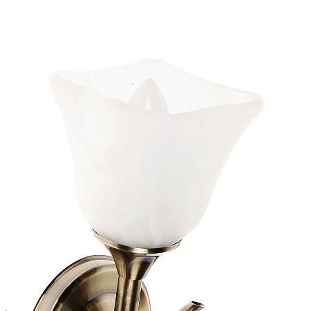 Бра K1373/1W  АВ  Кувшинка   1*60W E14  220V  (h=300, w=170, l=190)    VERNER LIGHTING *1