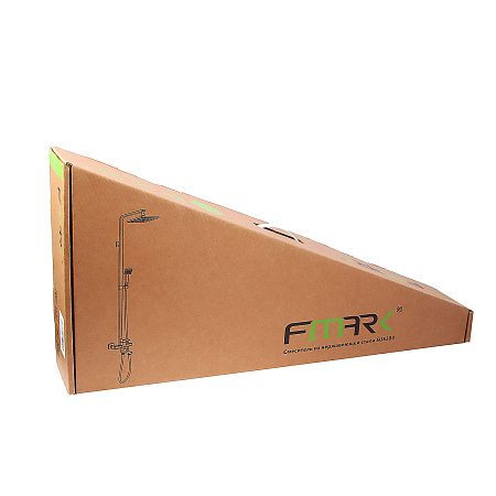 Смеситель д/ванны со стойкой для душа + ручной и тропический душ Fmark FS8145-35 *1