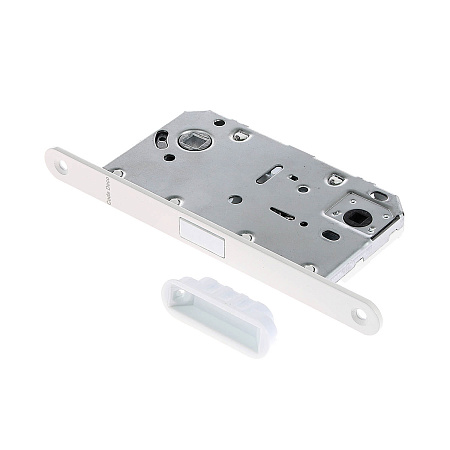 Защелка врезная п/ручку и фиксатор БЕЛЫЙ матовый БЕСШУМНАЯ 5300-MC-WC-WM Code Deco *1/40