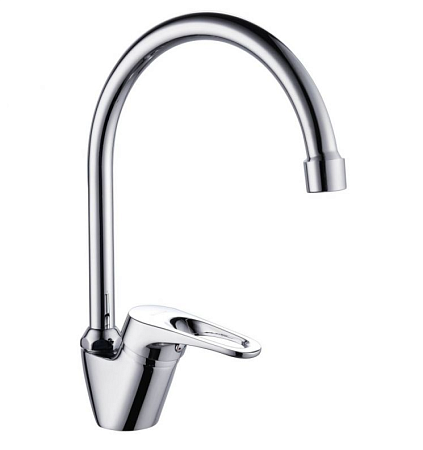 Смеситель для кухни GROSS AQUA Base 3205258С-В01 высокий излив, поворотный *1/10