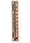 Термометр "С легким паром" 21*4*1,5 см для бани и сауны "Банные штучки" 18018 *1/10