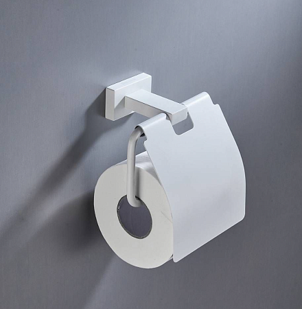 Держатель для туалетной бумаги белый 140х150х60 мм Shevanik SG5605C *1/40