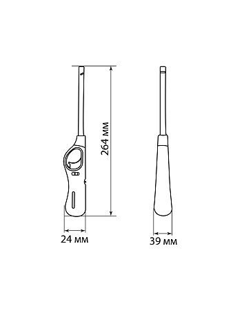 Зажигалка газовая с пьезоэлементом ЗГ-01 SQ2511-0001 *1/240