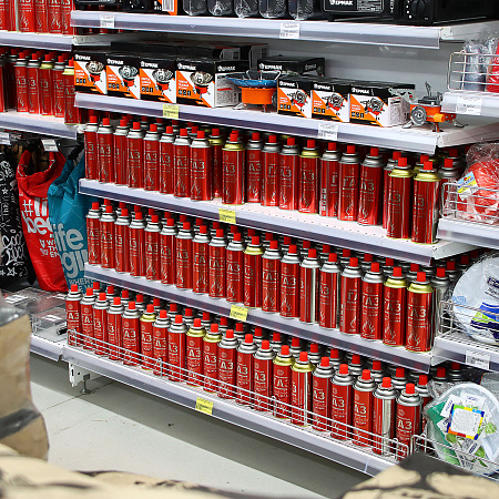 Газ д/портативных плит, ВСЕСЕЗОННЫЙ., метал.баллон 220гр (цанговый) *12/1620