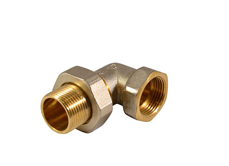 Соединитель с накидной гайкой угловой 1/2"(Ø15) М/П (американка) CTM CRAE0012 *10/80