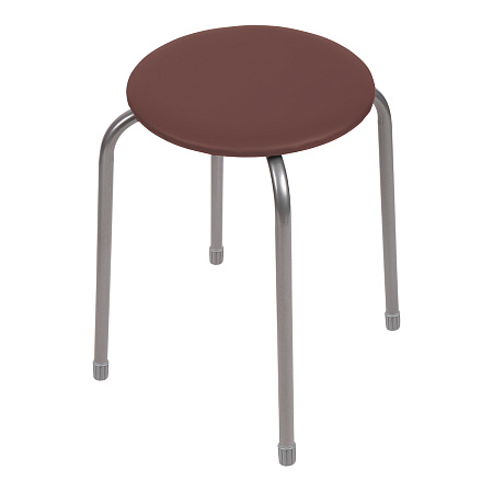 Табурет с мягким кругл.сидением, металл.опоры с dтруб 20мм "Эконом 2" цвета: "микс" ТЭ2 "Ника" *10