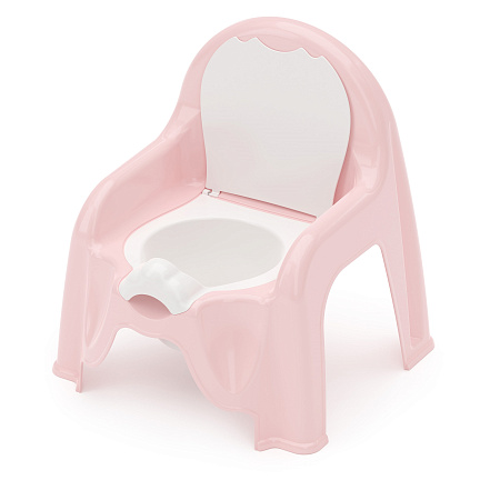 Горшок детский пластм. - "стульчик туалетный" Розовый М1528 (ЗПИ "Альтернатива") *1/6