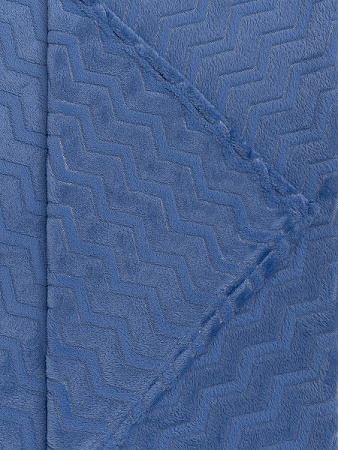 Плед 150*200см фланель жаккард зигзаг голубой TF FNZ LTBL1 033/1520 NC Absolute *1