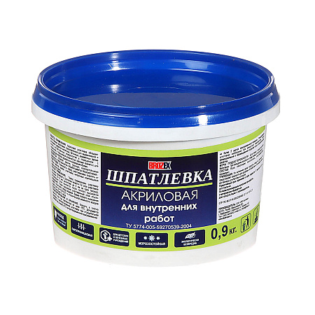 Шпатлевка акриловая   0,9 кг BROZEX  *12/648