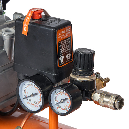 Компрессор воздушный 1500Вт 2850об/мин 240л/мин 24л 8бар масляный EURO24/240 PATRIOT *1