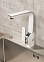 Смеситель для кухни Diadonna D87-443137W белый с хромом, высокий излив *1/10