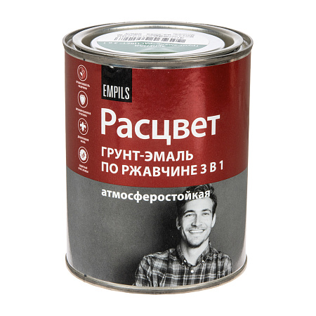 Грунт-эмаль по ржавчине зеленая 0,9 кг Ral 6029 Расцвет *1/14/490