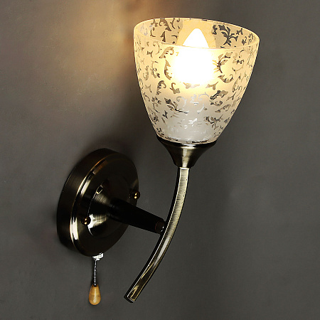 Бра K1590/1W     Кружева    1*60W E27  220V  (h=300, w=140, l=140)   VERNER LIGHTING *1