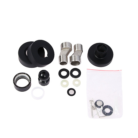 Смеситель д/ванны со стойкой для душа + ручной душ FASHUN  A52401-7 черная *1