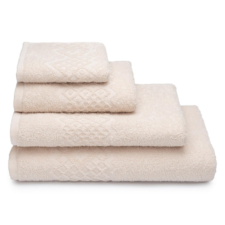 Полотенце махровое 50*90см Flashlights цв.12-1404 молочный 305гр/м2 ПТ-2601-05577 *5/30