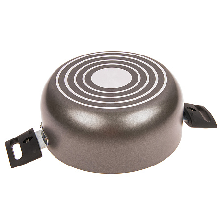 Кастрюля алюмин. антипригарная "Jarko" "Terra" д/ИНДУКЦ.плит 1,2л d16см.Дл.р, ст.кр. JTr-416-11 *1/4