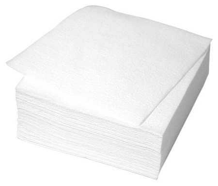 Салфетки бумажные 1сл 24*24см  45шт белые (арт.044) *60