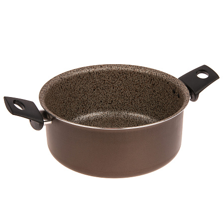 Кастрюля алюмин. антипригарная "Jarko" "MERLETTO" 4,5л d24см Стек.кр. JMr-224-11 *1/4