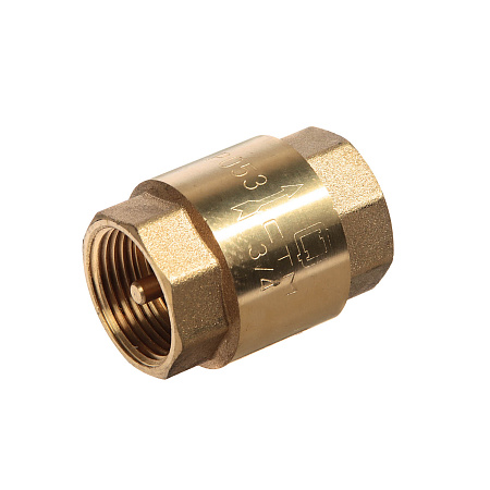 Обратный клапан 3/4"(Ø20) М/М CTM CBCVB034 (с латунным штоком) *1/25