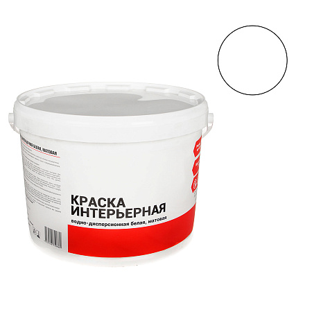 Краска акриловая для стен и потолков 10 кг матовая  *1/48
