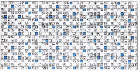 Панель стеновая ПВХ "ГРЕЙС" Мозаика Коллаж голубой (960*480 мм) *10