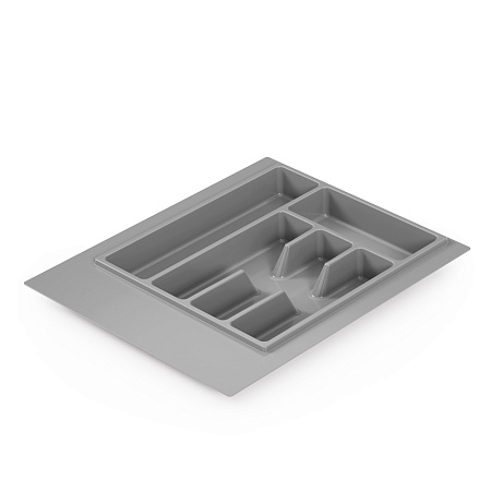 Лоток для столовых приборов пластм. обрезаемый 490х390х45мм Серый М8535 (ЗПИ "Альтернатива") *1/10