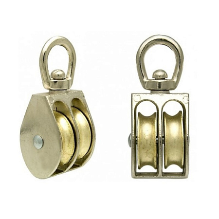 Блок двойной металлический 30мм (1шт) BROZEX *10