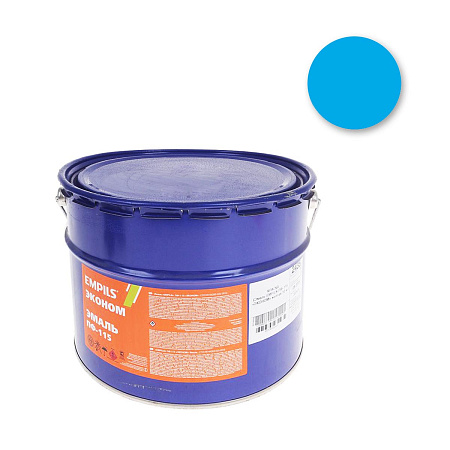 Эмаль ПФ-115 голубая 10 кг EMPILS Эконом *1/44