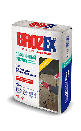 Клей для плитки KS 113 ЭЛАСТИЧНЫЙ 25 кг BROZEX класс C2 TE S1 *1/56