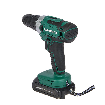 Дрель-шуруповерт 21В 2скор.0-400/0-1550об/мин 30Нм 1.5Ач 2аккум LI-ION OBS 21DC SET FAVOURITE *1/10