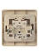 Выключатель "Этюд" СП 1кл. кремовый с подсветкой ВС10-005К  *10/20